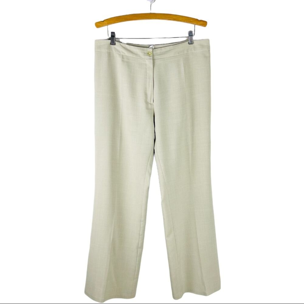 Vintage tan high waisted coastal lightweight trouser pants large
